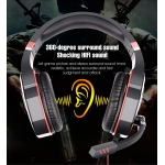OVLENG P40 Ενσύρματα Gaming Ακουστικά Over-Ear Με LED Φωτισμό
