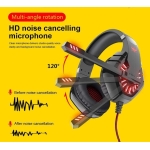 OVLENG P40 Ενσύρματα Gaming Ακουστικά Over-Ear Με LED Φωτισμό