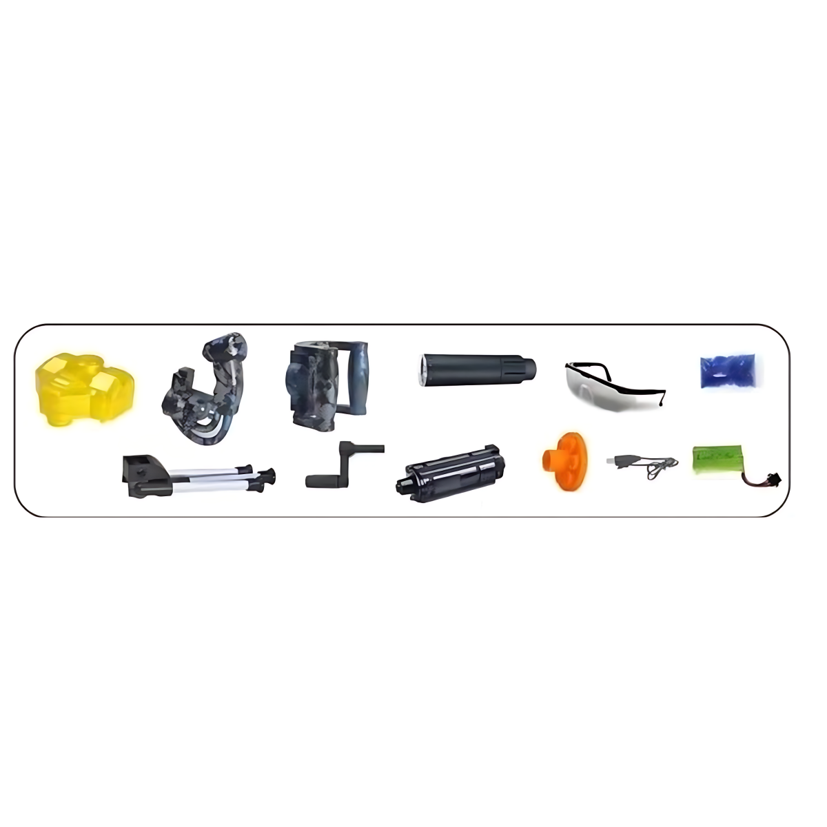 Παιδικό Όπλο M134 Gel Blaster με LED Φως & Τρίποδο