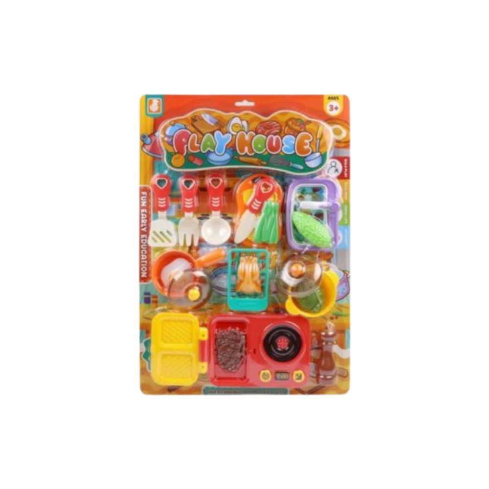 Παιδικό Σετ Κουζίνας Play House Με Σκεύη &Amp; Τρόφιμα 936-6