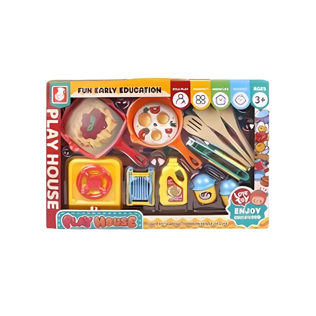 Παιδικό Σετ Κουζίνας Play House με Σκεύη & Τρόφιμα 956-12A