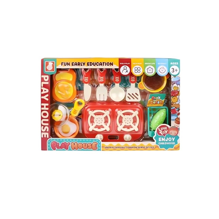 Παιδικό Σετ Κουζίνας Play House με Σκεύη & Τρόφιμα 956-3A