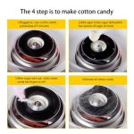 Παρασκευαστής Μαλλί της Γριάς 500W Cotton Candy Maker