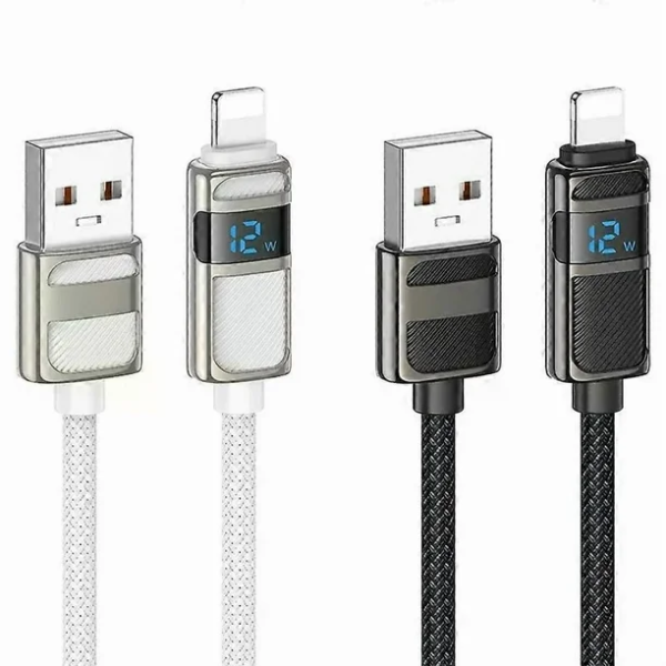 Πλεκτό Καλώδιο USB-A σε Lightning 1.2m 66W Hoco U137