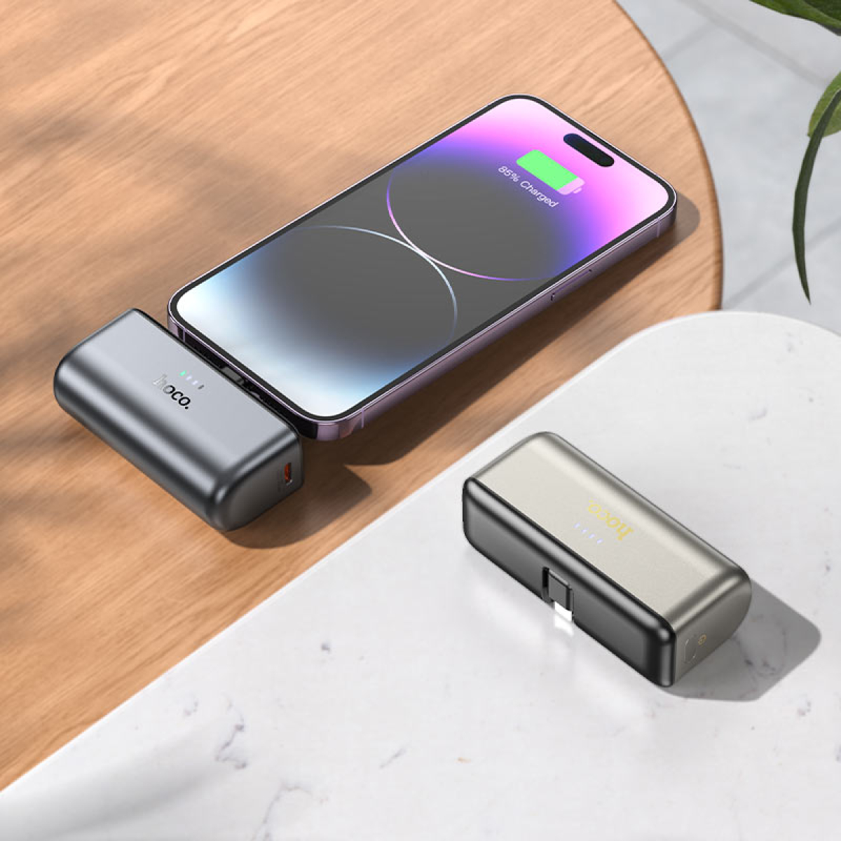 Power Bank 5000mAh PD20W με Πτυσσόμενο Βύσμα Lightning Hoco Q31 Ingenious
