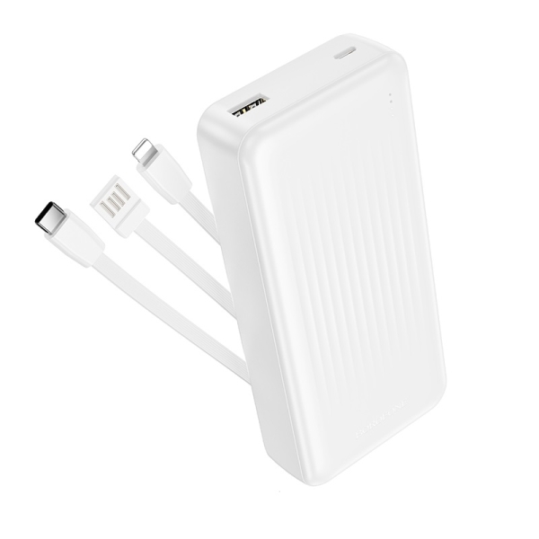 Powerbank 20000mAh Με Ενσωματωμένα Καλώδια Borofone BJ79A
