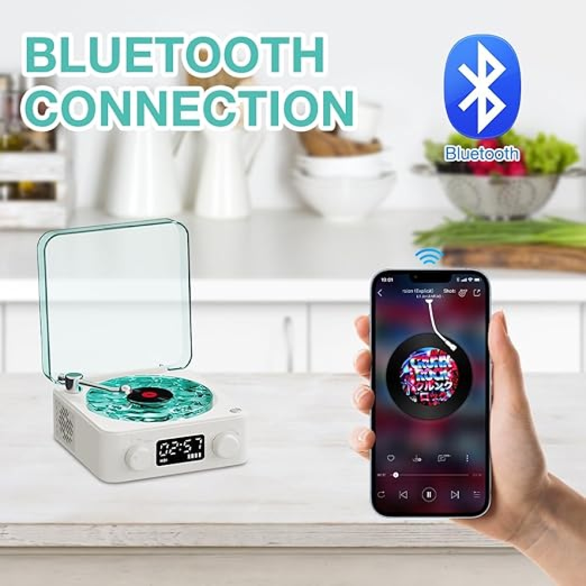 Retro Ηχείο Με Bluetooth, Φωτισμό Και Ήχους Φύσης Andowl Q-YX05