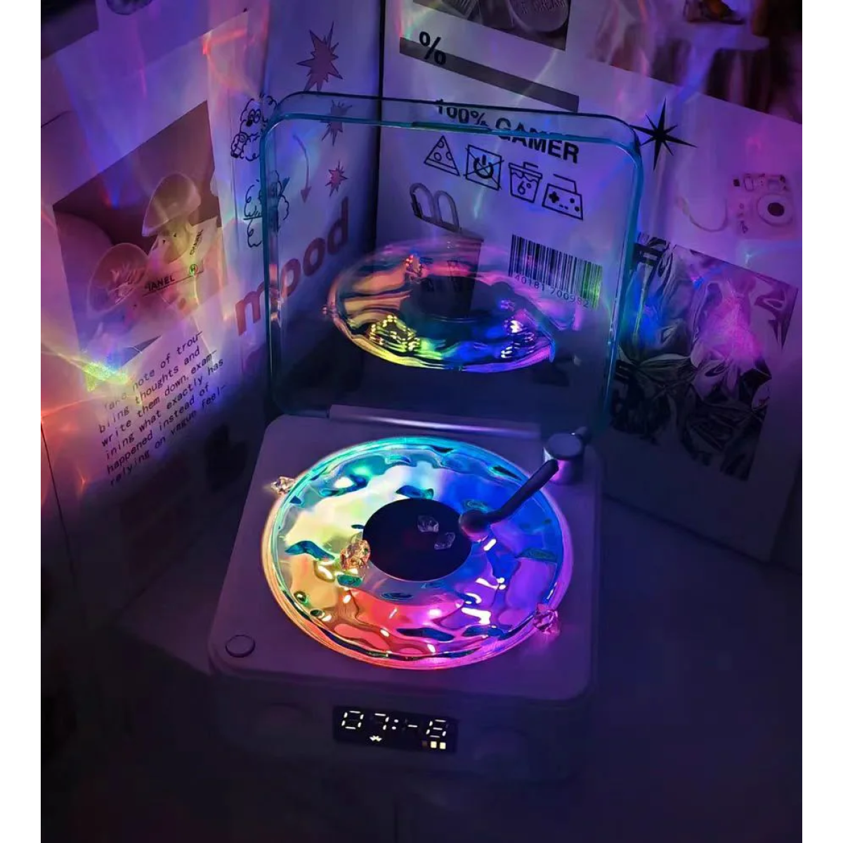 Retro Ηχείο Με Bluetooth, Φωτισμό Και Ήχους Φύσης Andowl Q-YX05