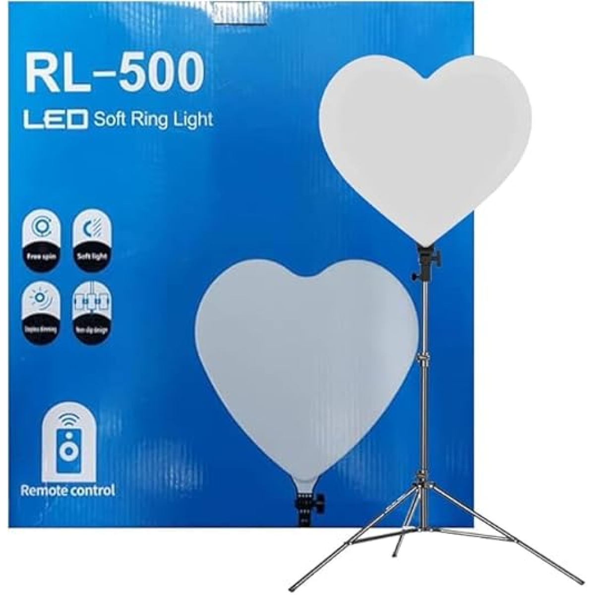 Ring Light Απαλού Φωτισμού σε σχήμα Καρδιάς 33cm με Τρίποδο RL-500