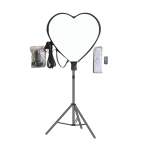 Ring Light Απαλού φωτισμού σε σχήμα Καρδιάς 42cm με Τρίποδο RL-520