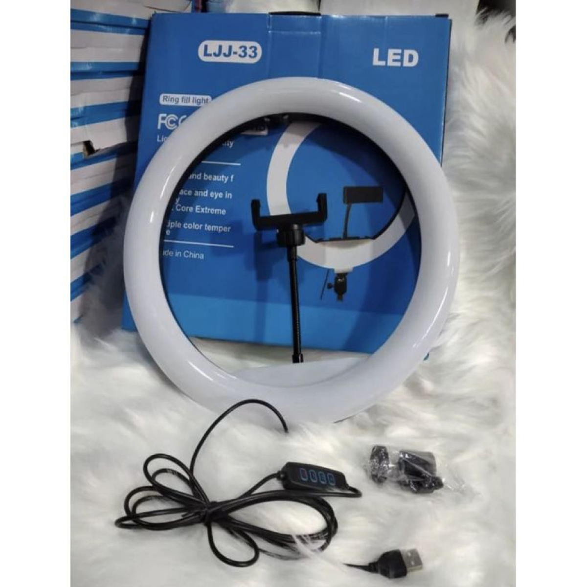 Ring Light LED Selfie 33cm Με USB Plug & Play LJJ-33