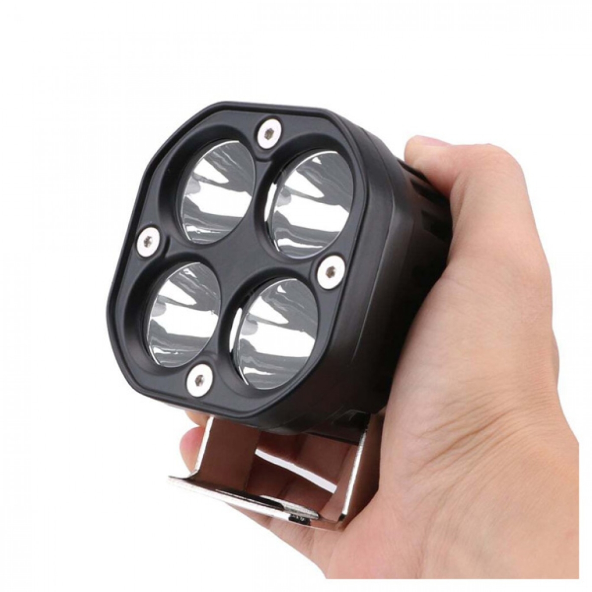 Σετ Αδιάβροχα Προβολάκια LED 9000lm 80W Ψυχρού Λευκού Φωτισμού 6000K 12V & 24V IP67 2τμχ & Διακόπτης ON OFF F150 - Image 4