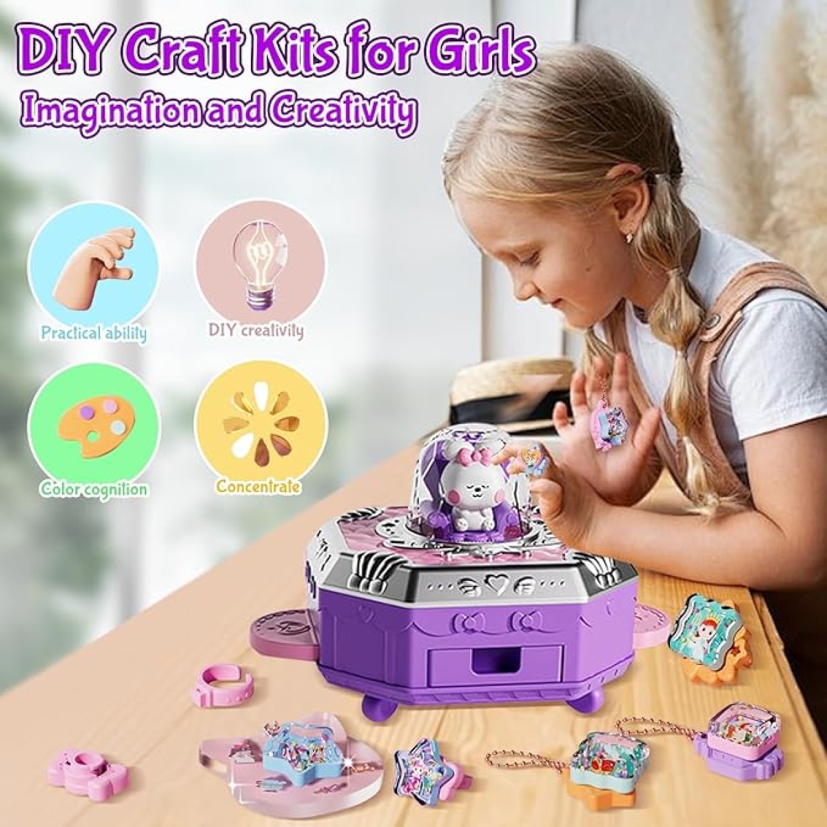 Σετ Δημιουργίας Κοσμημάτων Για Κορίτσια DIY Versatile Magic Box