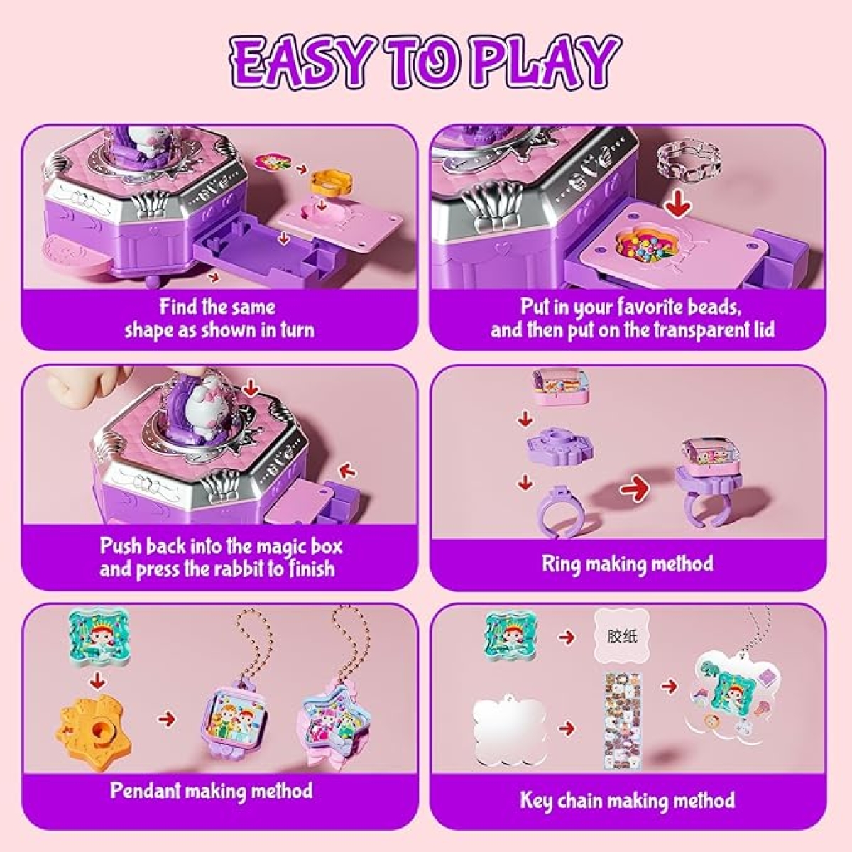 Σετ Δημιουργίας Κοσμημάτων Για Κορίτσια DIY Versatile Magic Box