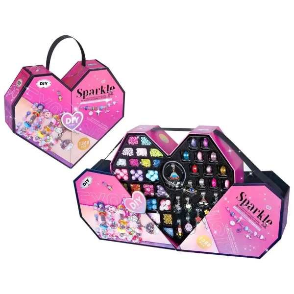 Σετ Δημιουργίας Κοσμημάτων Sparkle Bella Heart DIY 1388 Τεμάχια