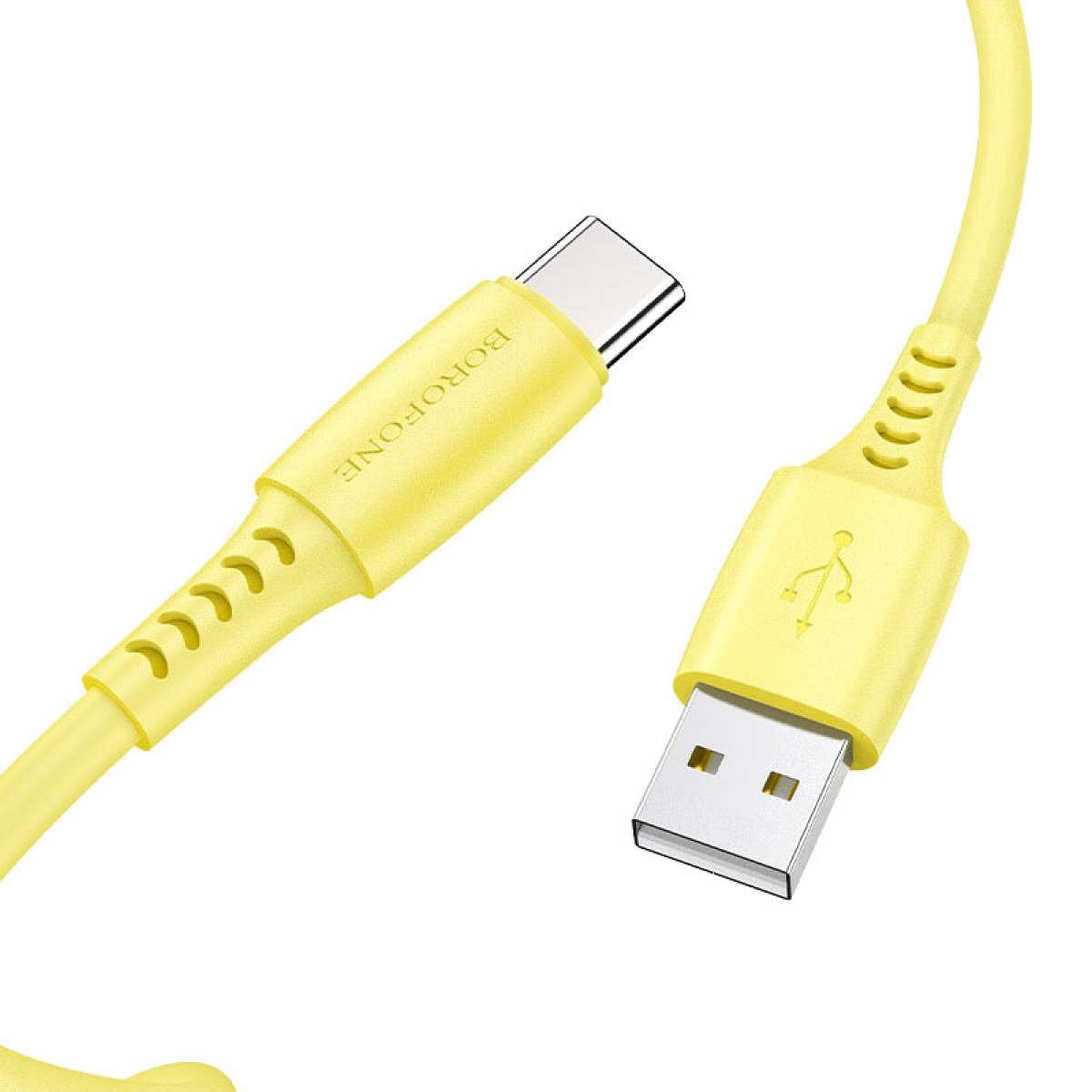 Σετ Πολύχρωμα Καλώδια Φόρτισης & Δεδομένων USB-C 1m Borofone BX40