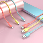Σετ Πολύχρωμα Καλώδια Φόρτισης & Δεδομένων USB-C 1m Borofone BX40