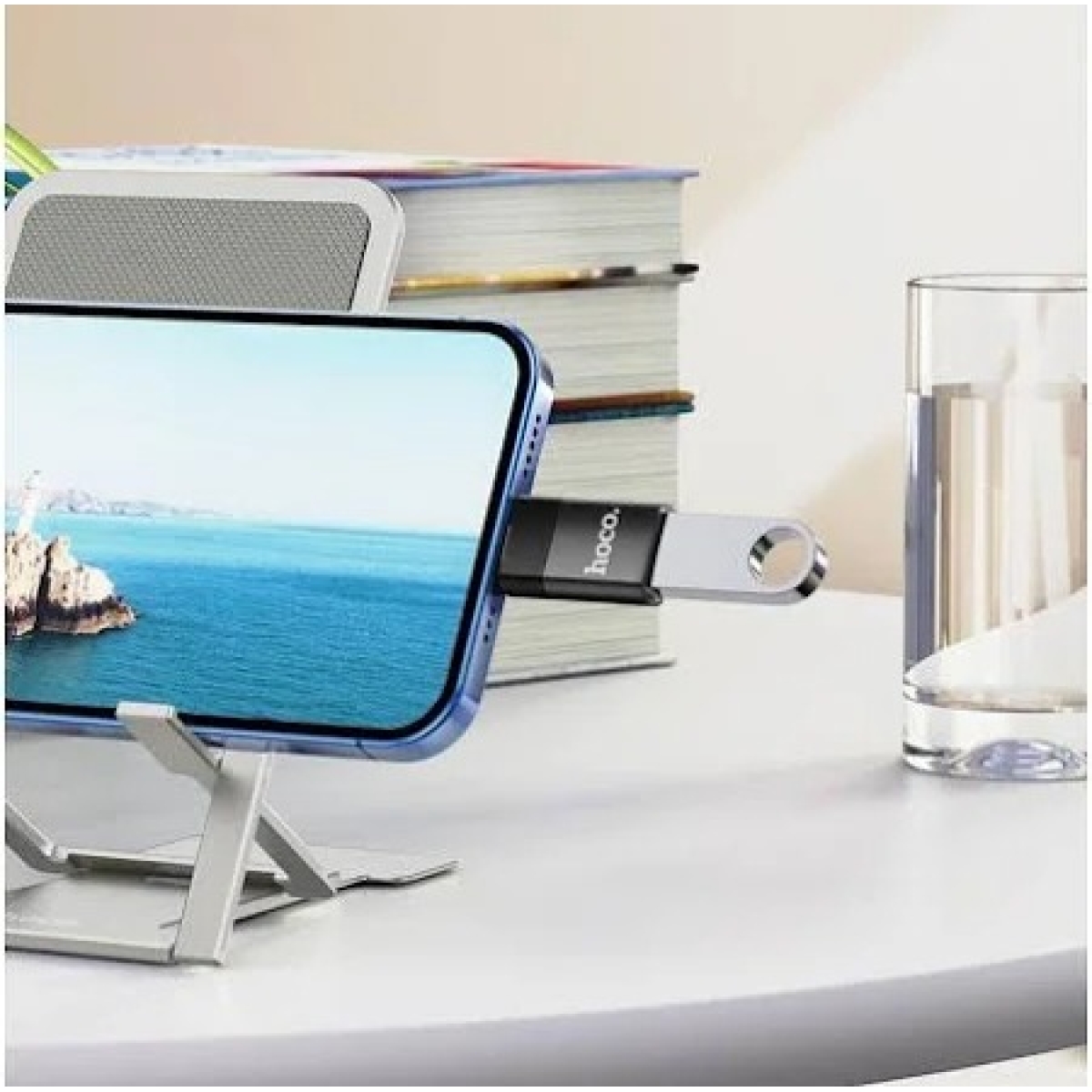 Hoco UA17 Μετατροπέας Lightning σε USB-A Female – OTG Adapter για iPhone