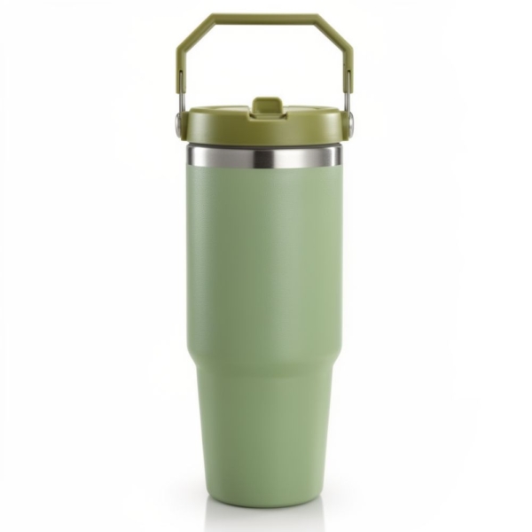 Stainless Steel Θερμός 38843 με Καλαμάκι 900ml – Θερμός Διπλού Τοιχώματος, Ανοξείδωτο, Στεγανό
