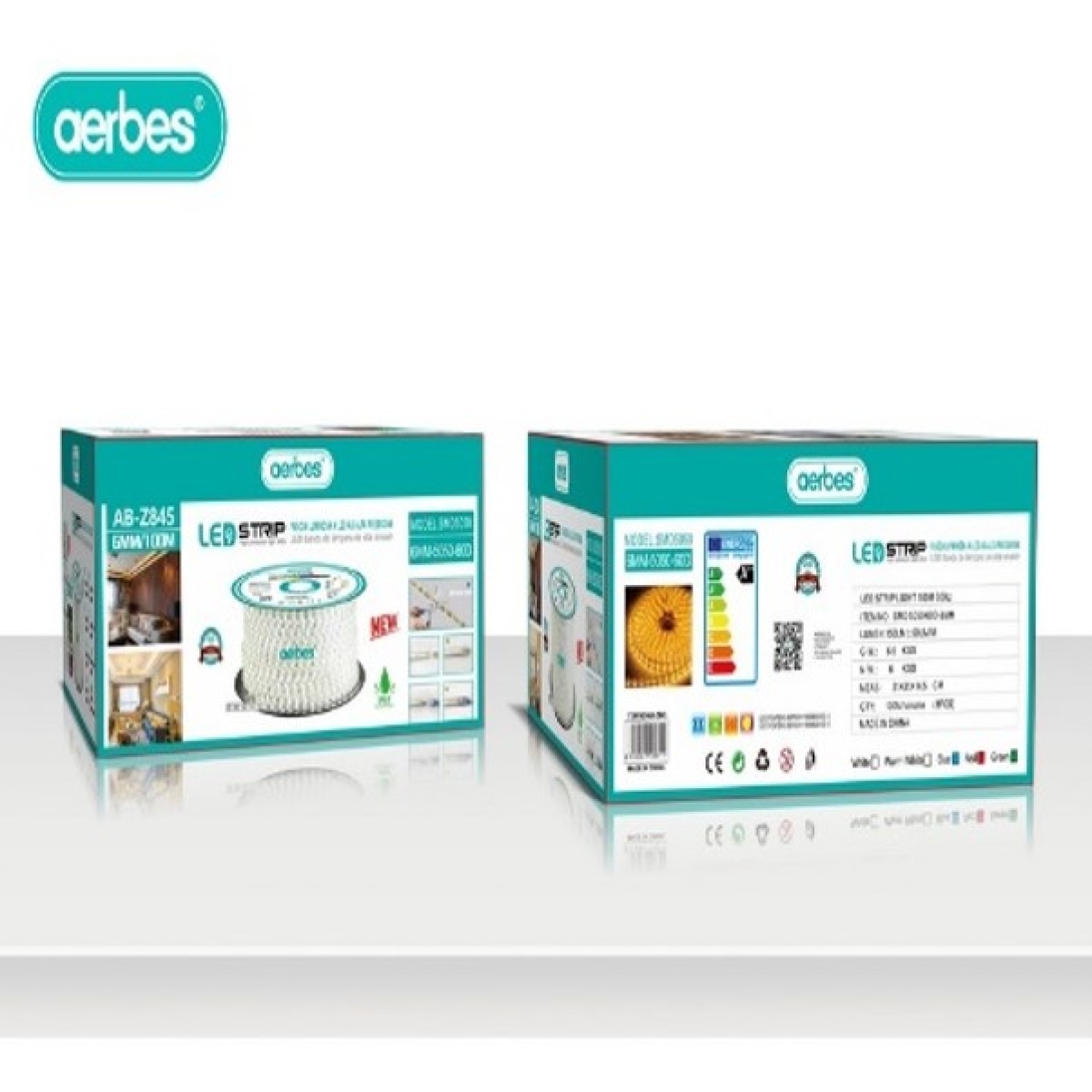 Ταινία LED 5050 6mm Λευκού Φωτισμού Aerbes AB-Z845