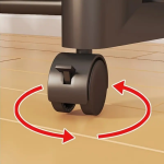 Τροχήλατη Μεταλλική Κρεμάστρα Δαπέδου 2 Επιπέδων 175x73x42cm Μαύρη A091