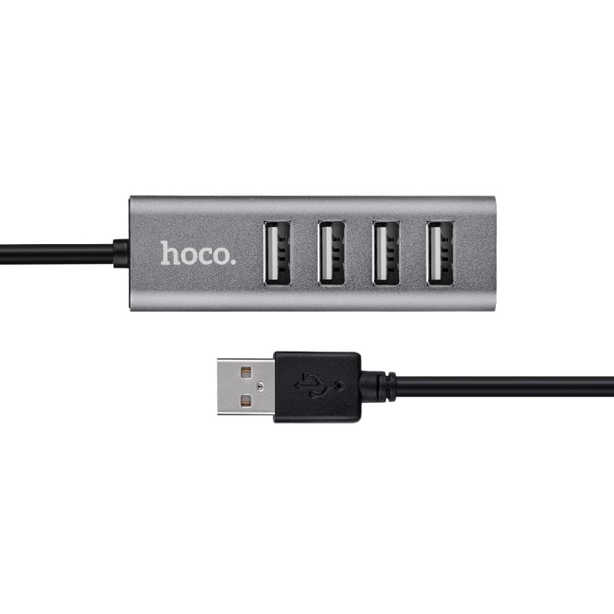 USB 2.0 Hub 4 Θυρών με σύνδεση USB-A & Θύρα Φόρτισης Hoco HB1