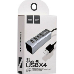 USB 2.0 Hub 4 Θυρών με σύνδεση USB-A & Θύρα Φόρτισης Hoco HB1