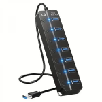 USB Hub 7 Θυρών 3.0 Με Διακόπτες ARRANGO AC49296