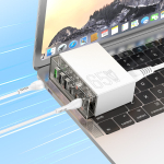 Βάση Φόρτισης με 3 Θύρες USB-A / USB-C 65W Power Delivery / Quick Charge 3.0 Hoco N36 Fuerza
