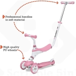 Σετ 2 Πατίνια 5 σε 1 On and Go Scribble με Κάθισμα – Light Blue & Pink