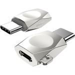 Hoco UA8 Μετατροπέας USB-C σε Micro USB – 480Mbps, Φόρτιση & Μεταφορά Δεδομένων - Ασημί