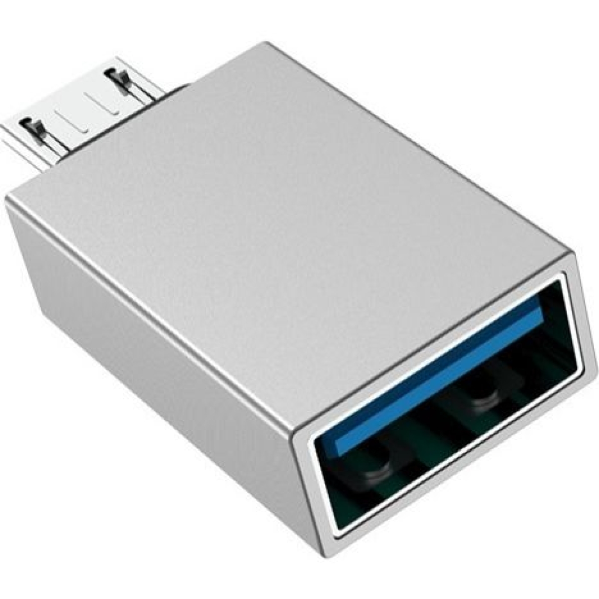 Borofone BV2 Μετατροπέας Micro USB σε USB-A – USB 3.0, OTG, Ταχύτητα έως 5Gbps - Ασημί