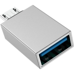 Borofone BV2 Μετατροπέας Micro USB σε USB-A – USB 3.0, OTG, Ταχύτητα έως 5Gbps - Ασημί