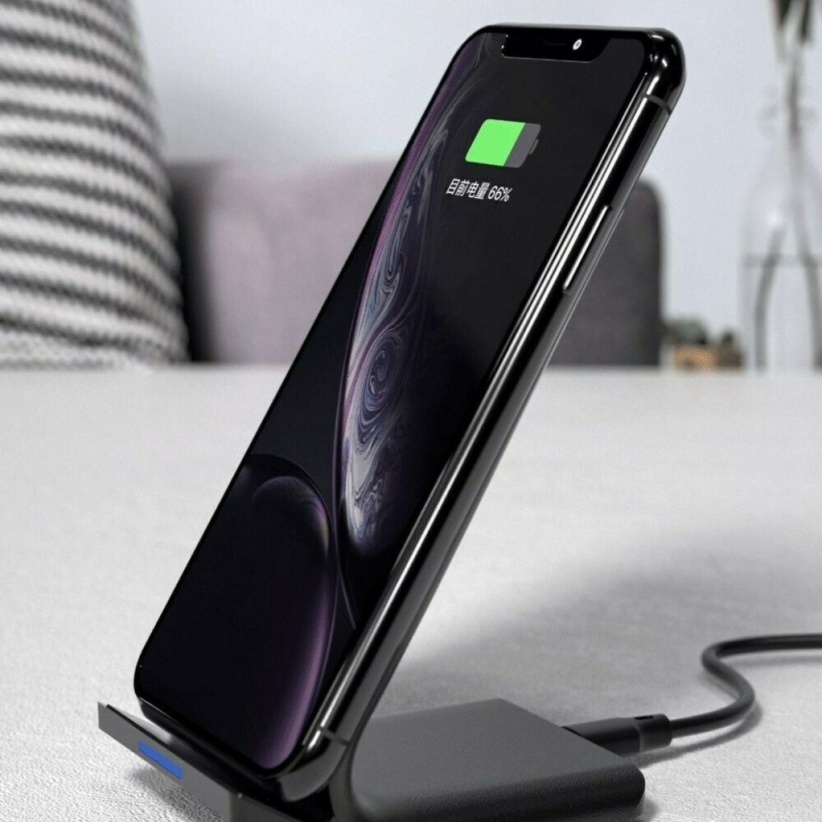 Wekome WP-U84 Wireless Charger 10W – Γρήγορη Ασύρματη Φόρτιση με Έξυπνη Αναγνώριση- Μαύρος