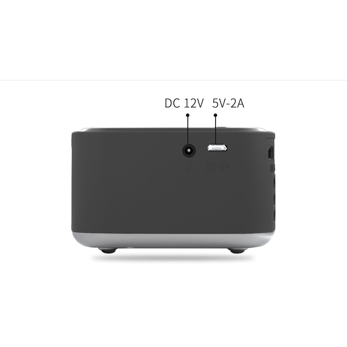Mini Projector LCD LED T20 με Wi-Fi & Ενσωματωμένα Ηχεία – 500 Lumens, 1080p - Γκρί