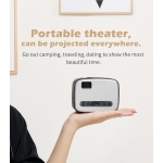 Mini Projector LCD LED T20 με Wi-Fi & Ενσωματωμένα Ηχεία – 500 Lumens, 1080p - Γκρί
