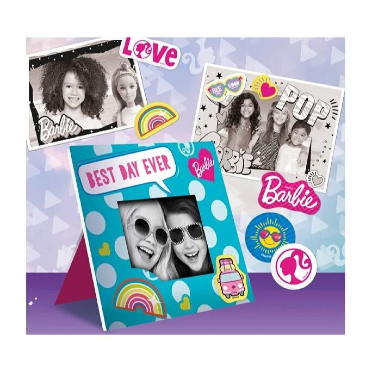 Σετ Barbie Ρολόι Lexibook Ψηφιακής Προβολής με 20 Εικόνες + Instant Φωτογραφική Μηχανή Lisciani Print Camera