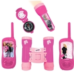Σετ Περιπέτειας Walkie Talkies Κιάλια Φακός RPTW12BB + Lexibook Barbie Ρολόι Προβολής DMW050BB