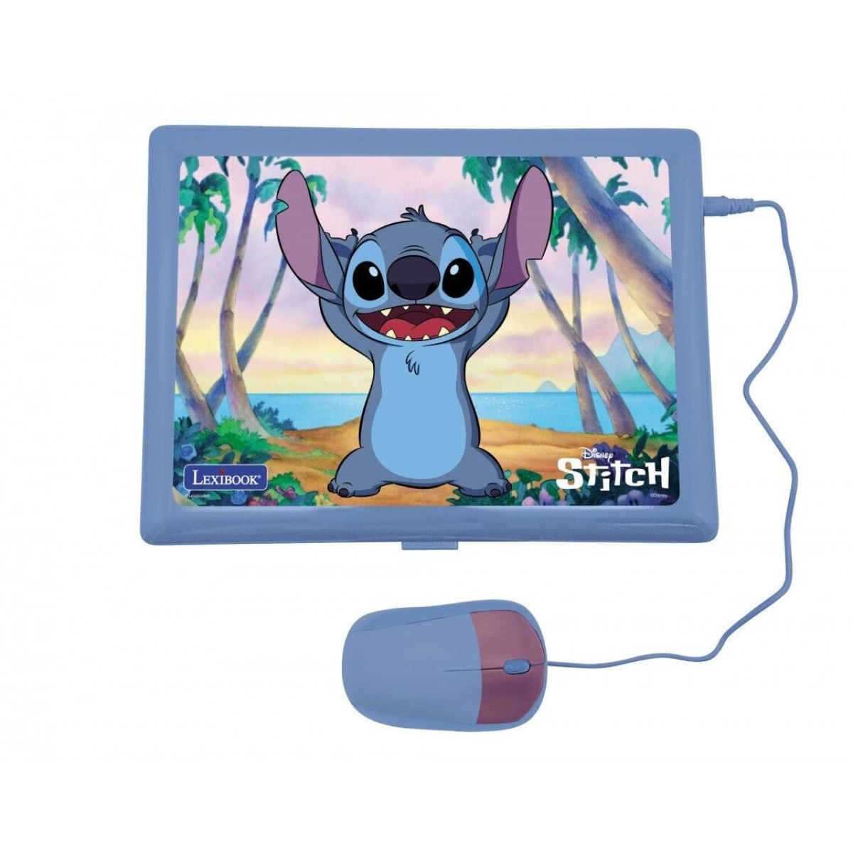 Σετ Stitch Lexibook Παιδικό Ρολόι Προβολής με 20 Εικόνες + Εκπαιδευτικό Δίγλωσσο Laptop Ελληνικά/Αγγλικά