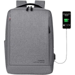 Oumantu 9003 Αδιάβροχο Σακίδιο Πλάτης 14.6lt με Θήκη Laptop & Θύρα USB - Γκρί