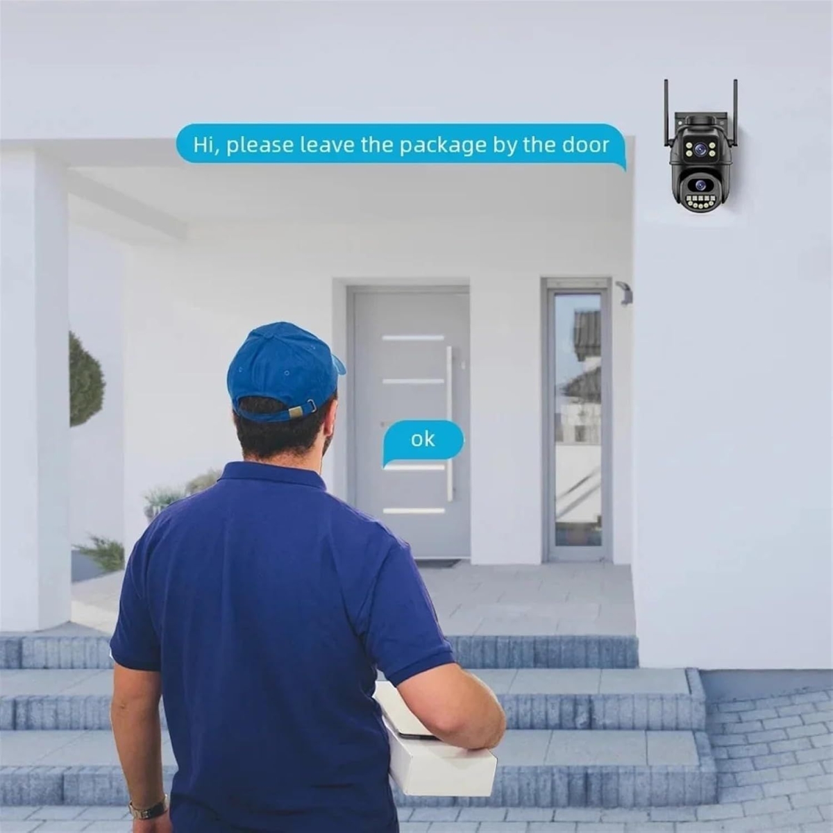 Κάμερα Ασφαλείας WiFi PTZ 6MP (4K) με Διπλό Φακό, AI Ανίχνευση Ανθρώπου, Έγχρωμη Νυχτερινή Όραση & Αμφίδρομο Ήχο