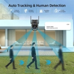 Κάμερα Ασφαλείας WiFi PTZ 6MP (4K) με Διπλό Φακό, AI Ανίχνευση Ανθρώπου, Έγχρωμη Νυχτερινή Όραση & Αμφίδρομο Ήχο