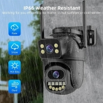 Κάμερα Ασφαλείας WiFi PTZ 6MP (4K) με Διπλό Φακό, AI Ανίχνευση Ανθρώπου, Έγχρωμη Νυχτερινή Όραση & Αμφίδρομο Ήχο
