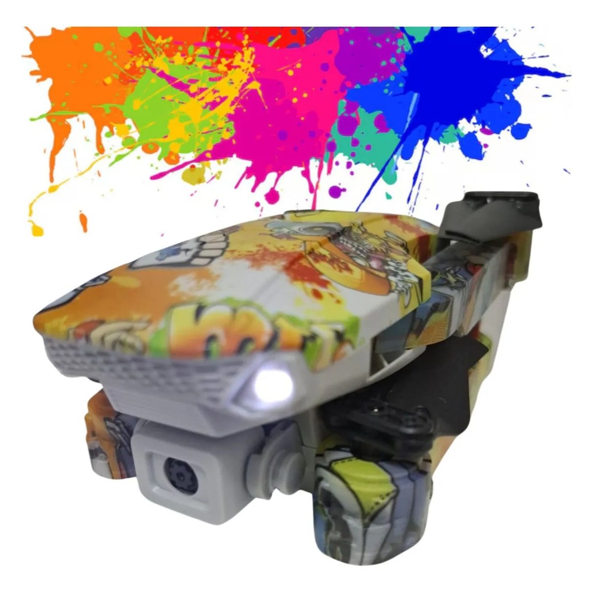 DIF ART01 Drone Graffiti 4K με LED RGB & Περιστροφή 360° – Πτυσσόμενο, Επαναφορτιζόμενο