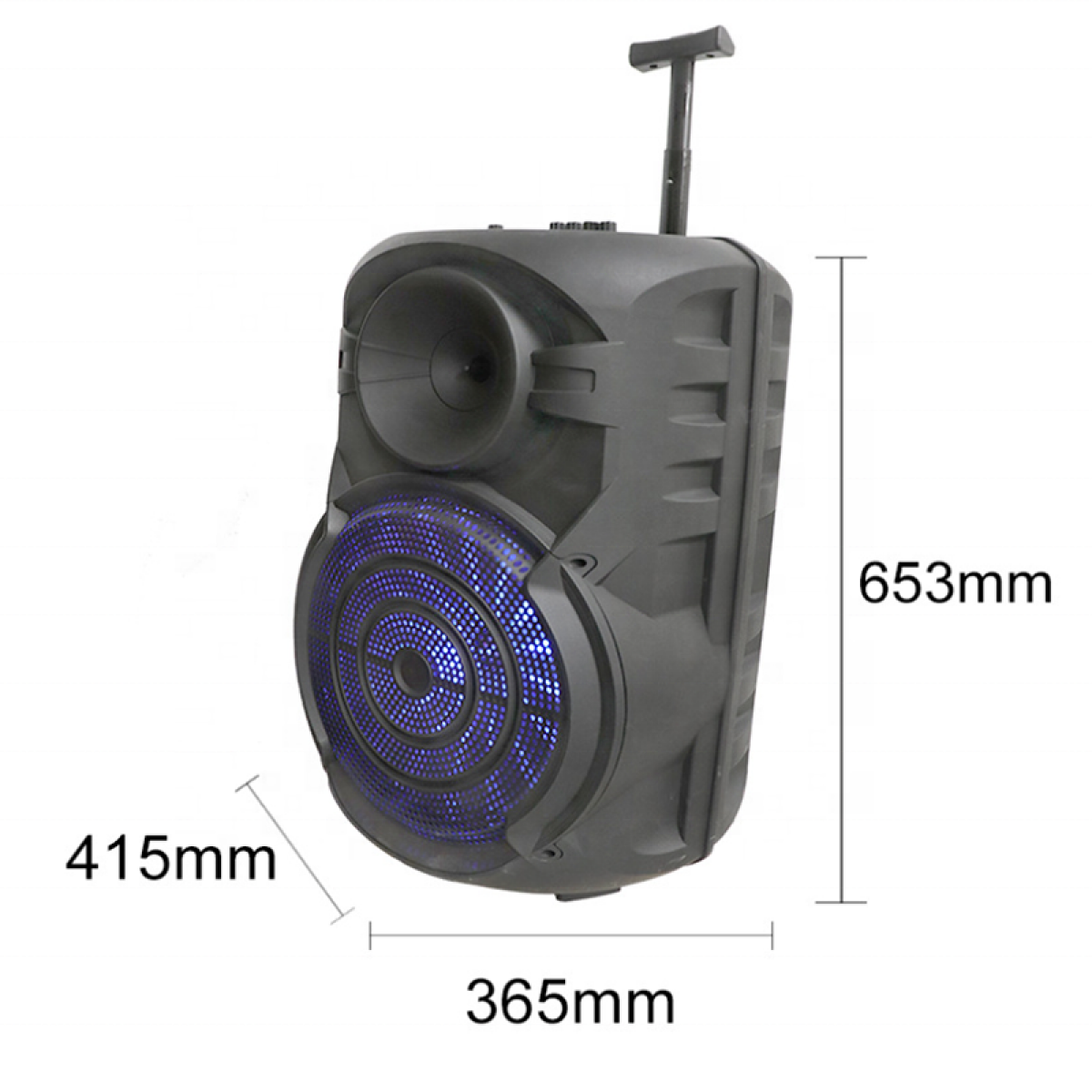 Ασύρματο Karaoke Ηχείο ZQS-15101 15" 40W με Μικρόφωνο, FM Radio & Remote Control