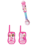 Lexibook Barbie Set Μικρόφωνο με Φωτισμό & Ηχείο MIC90BB + Walkie Talkies TW12BB Εμβέλειας 100m