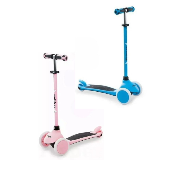 Σετ 2 Πατίνια 3 Τροχών με Φρένο On and Go Tripper – Light Blue & Pink