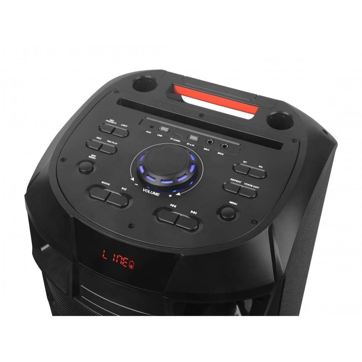 NDR 7022 Bluetooth Karaoke Ηχείο 2x12" 3000W με 2 Ασύρματα Μικρόφωνα & Τηλεχειριστήριο – Φορητό DJ Speaker