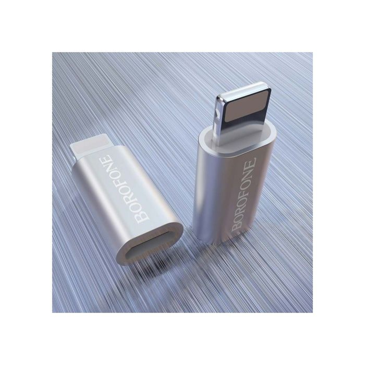 Borofone BV5 Μετατροπέας Micro USB σε Lightning – Ασημί, Φόρτιση & Συγχρονισμός Δεδομένων