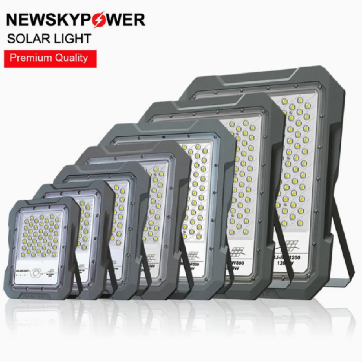 Ηλιακός Προβολέας LED MJ-BW1500 – 1500W, 5401LM, Radar Sensor, Τηλεχειριστήριο, Αδιάβροχος IP65